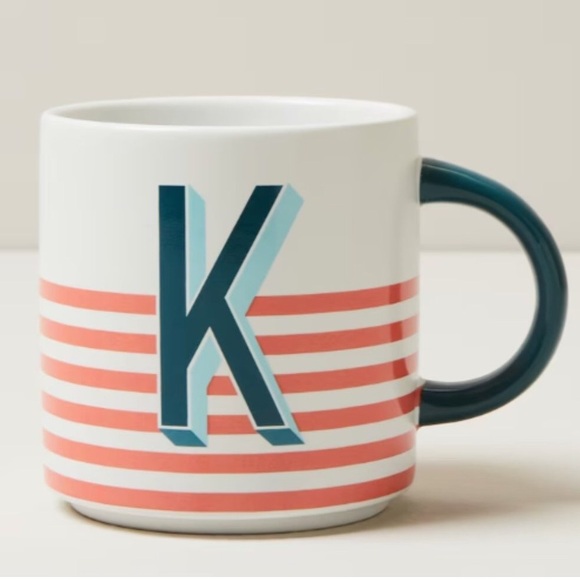 NEW! Oui Monogram Mug | K - Picture 1 of 1